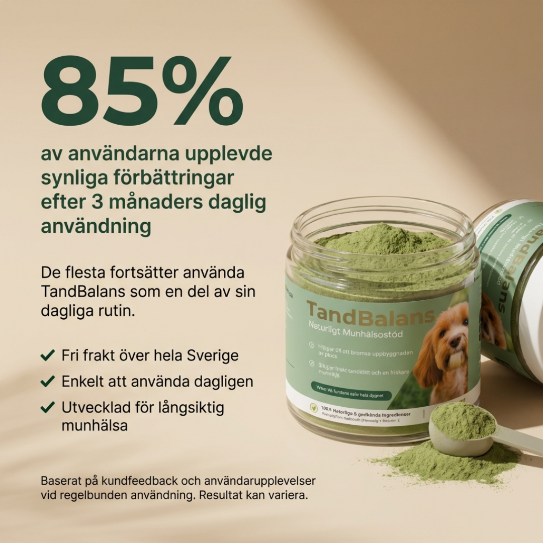 TandBalans™ -  Det naturliga tandstödet moderna hundar saknar